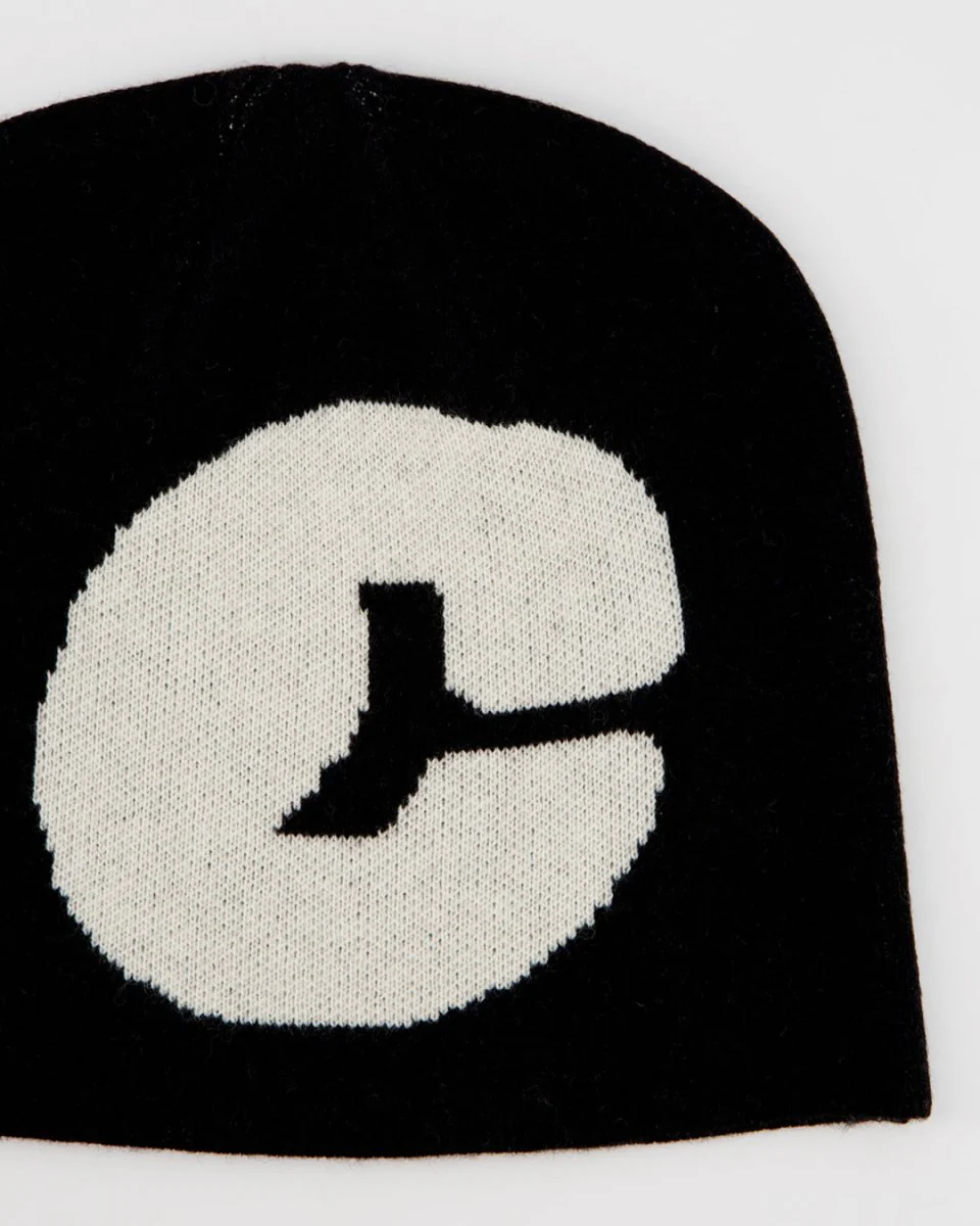 C' Black Beanie - Image 4