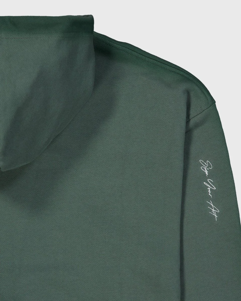 Break Green Zipped Hoodie - Image 10