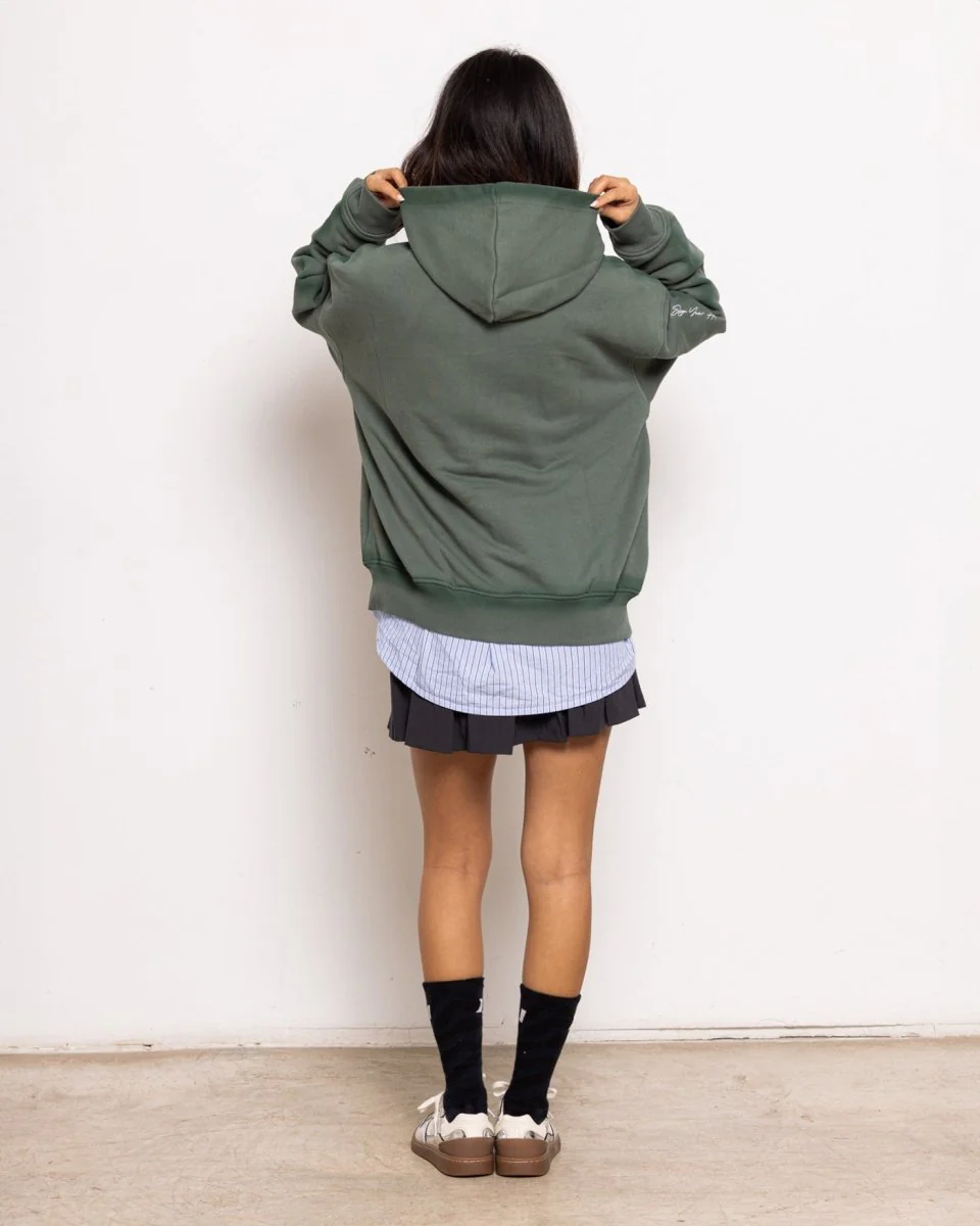 Break Green Zipped Hoodie - Image 5