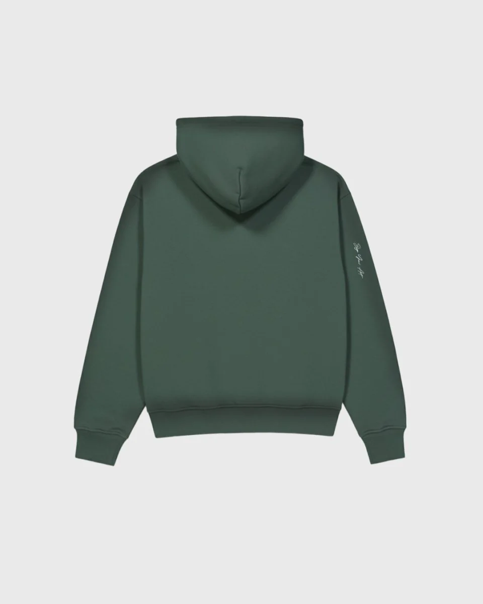 Break Green Zipped Hoodie - Image 8