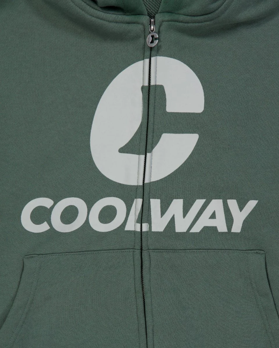 Break Green Zipped Hoodie - Image 9