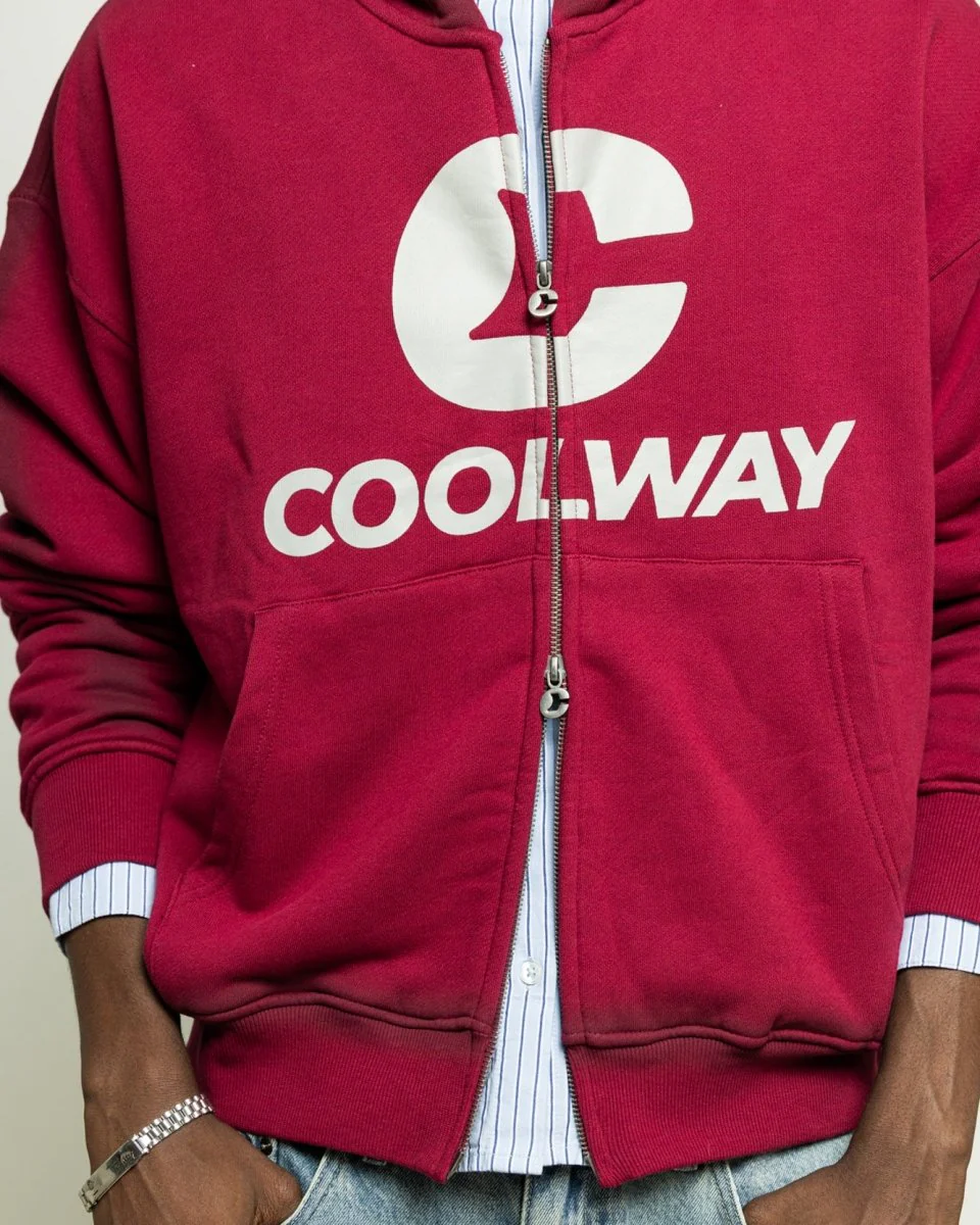 Break Wine Zipper Hoodie - Image 2