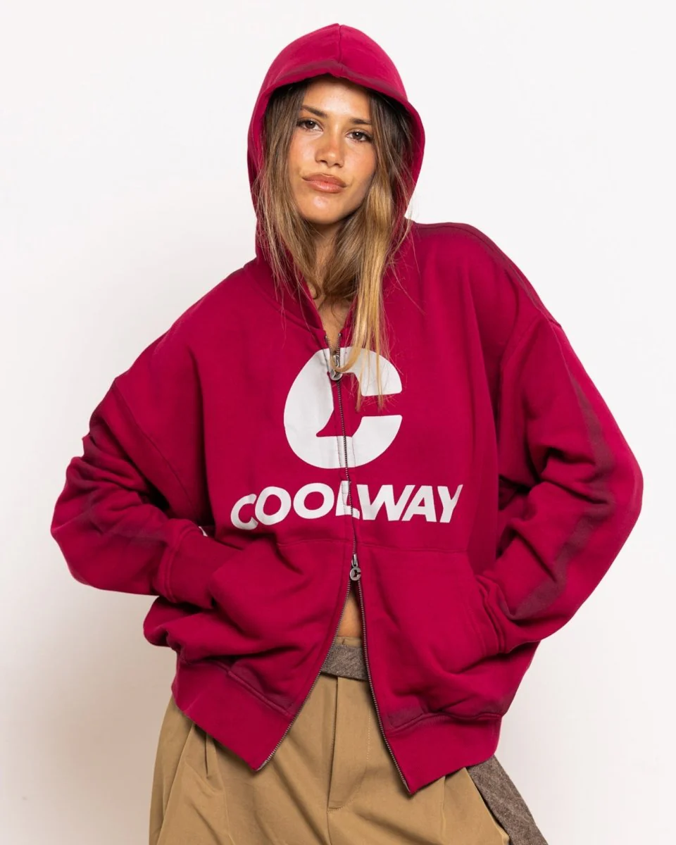 Break Wine Zipper Hoodie - Image 4