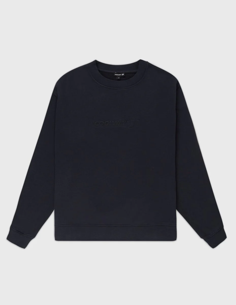Embossed Black Crewneck - Image 5