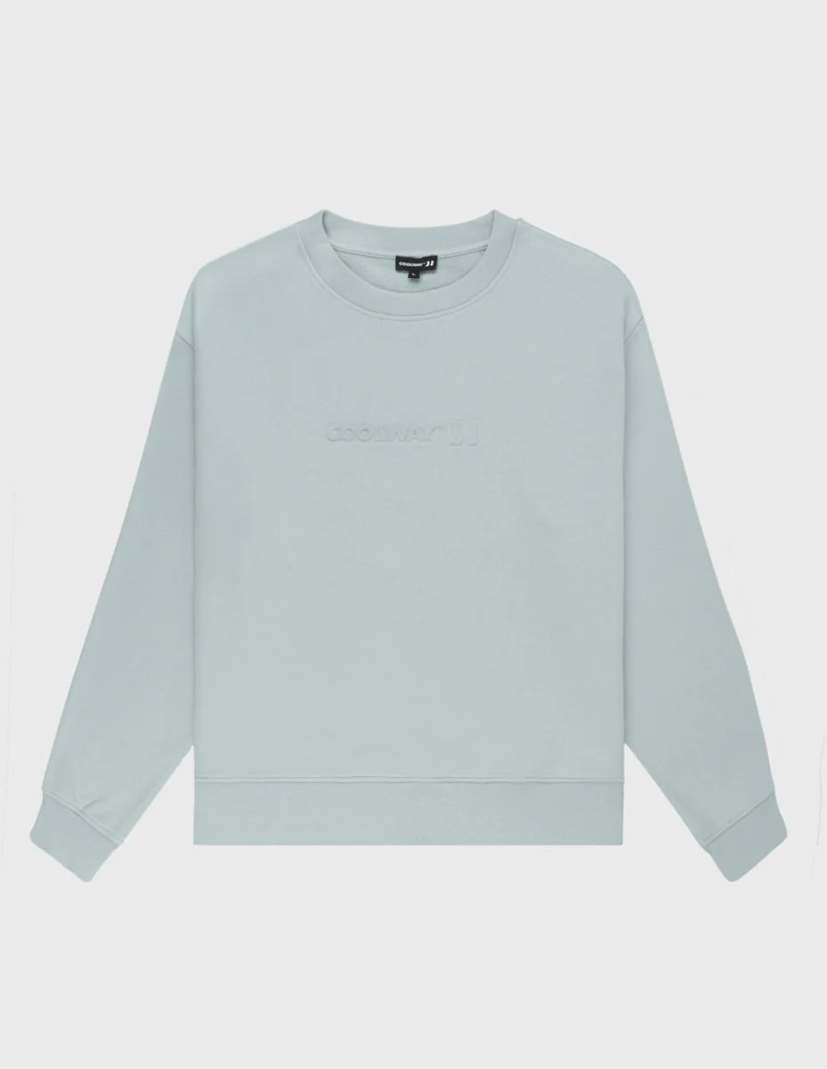 Embossed Sky Blue Crewnceck - Image 4