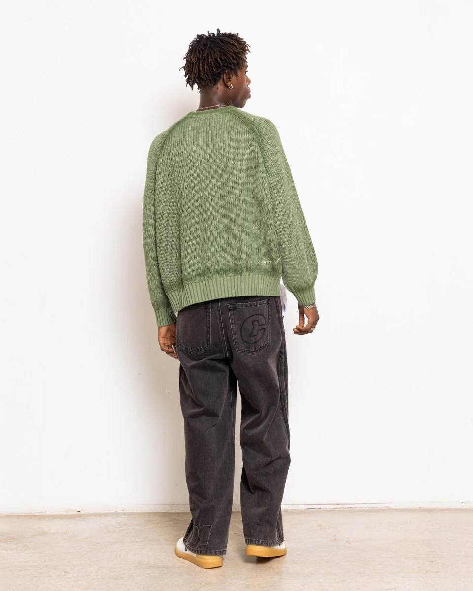 Green Knit Sweater - Image 3