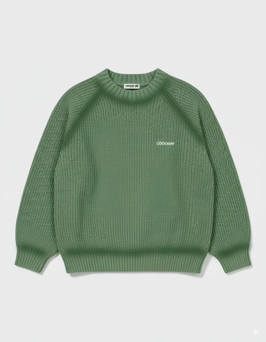 Green Knit Sweater - Image 5