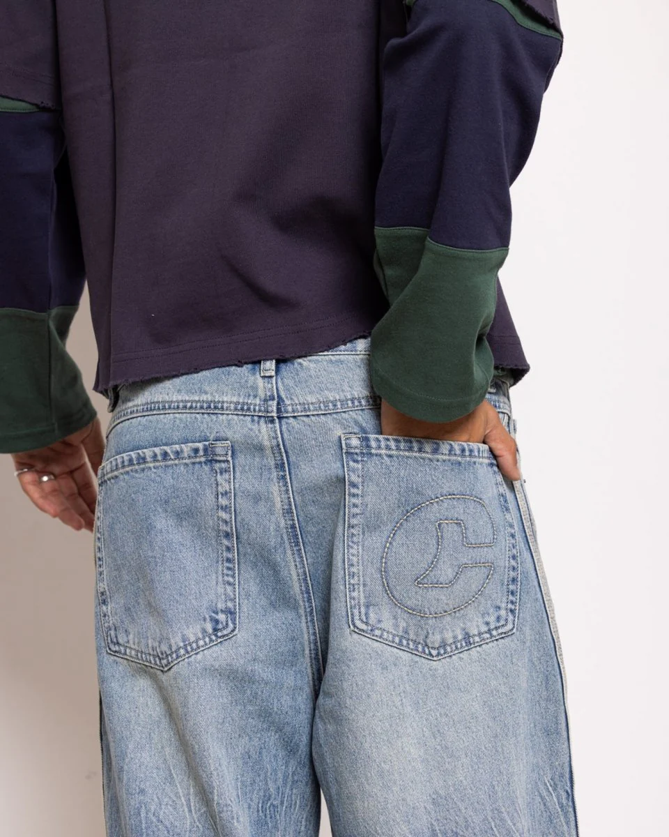 Loose Navy Jeans - Image 7