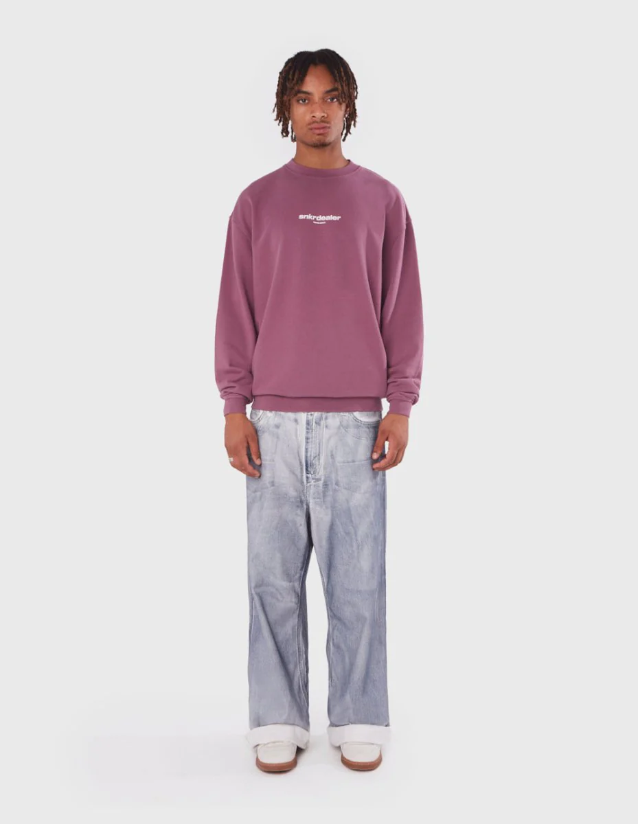 Straight Burgundy Crewneck - Image 3