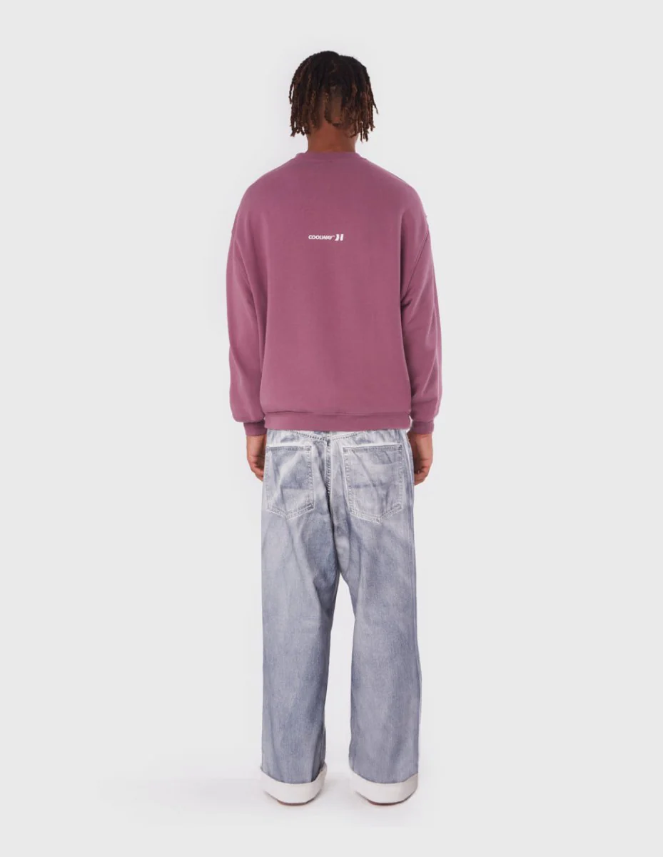 Straight Burgundy Crewneck - Image 4