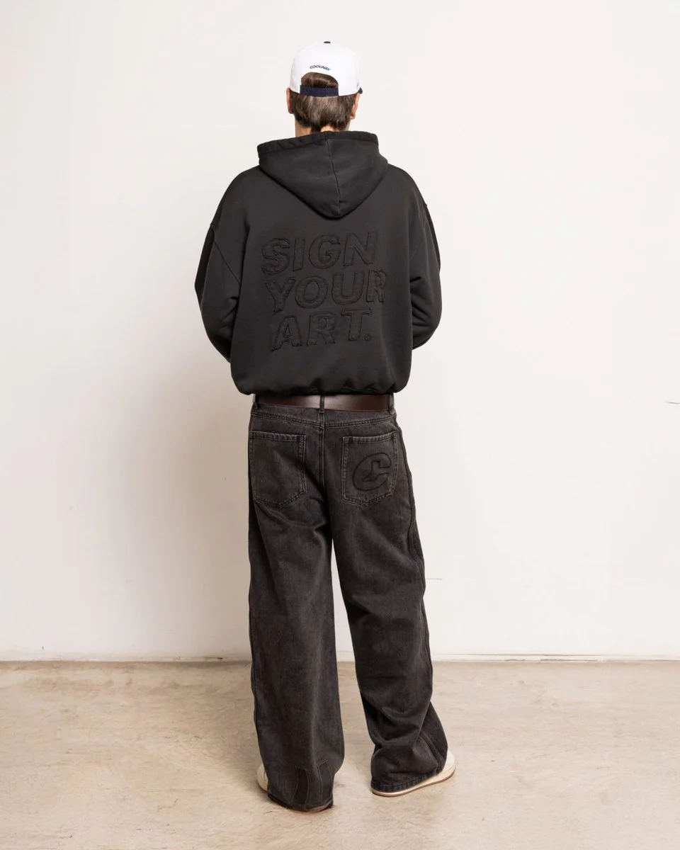 Washed Black Hoodie - Image 3