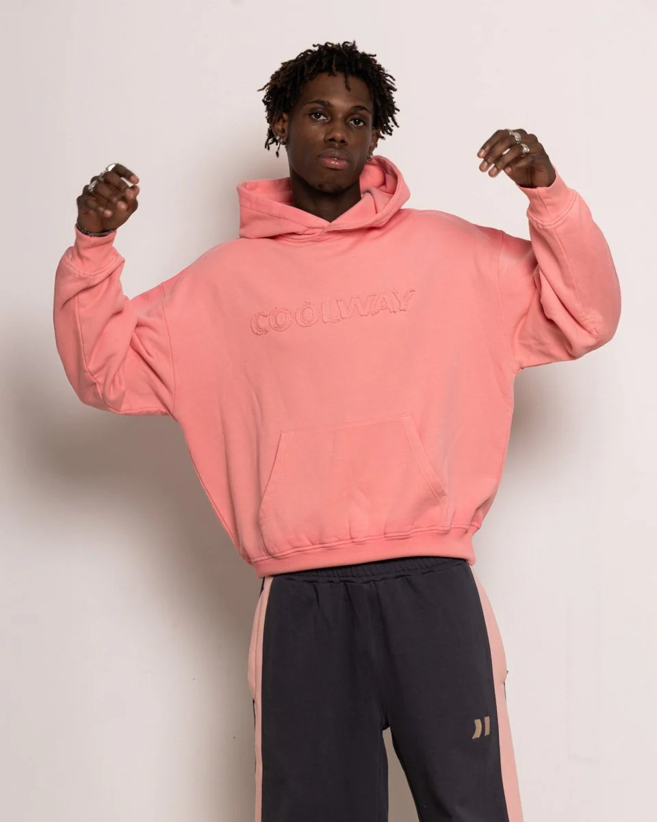 Washed Pink Hoodie - Image 3