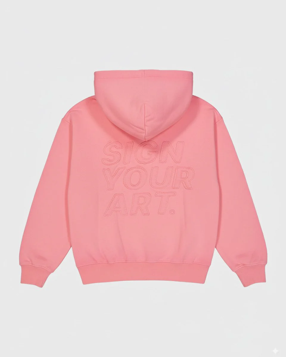 Washed Pink Hoodie - Image 8