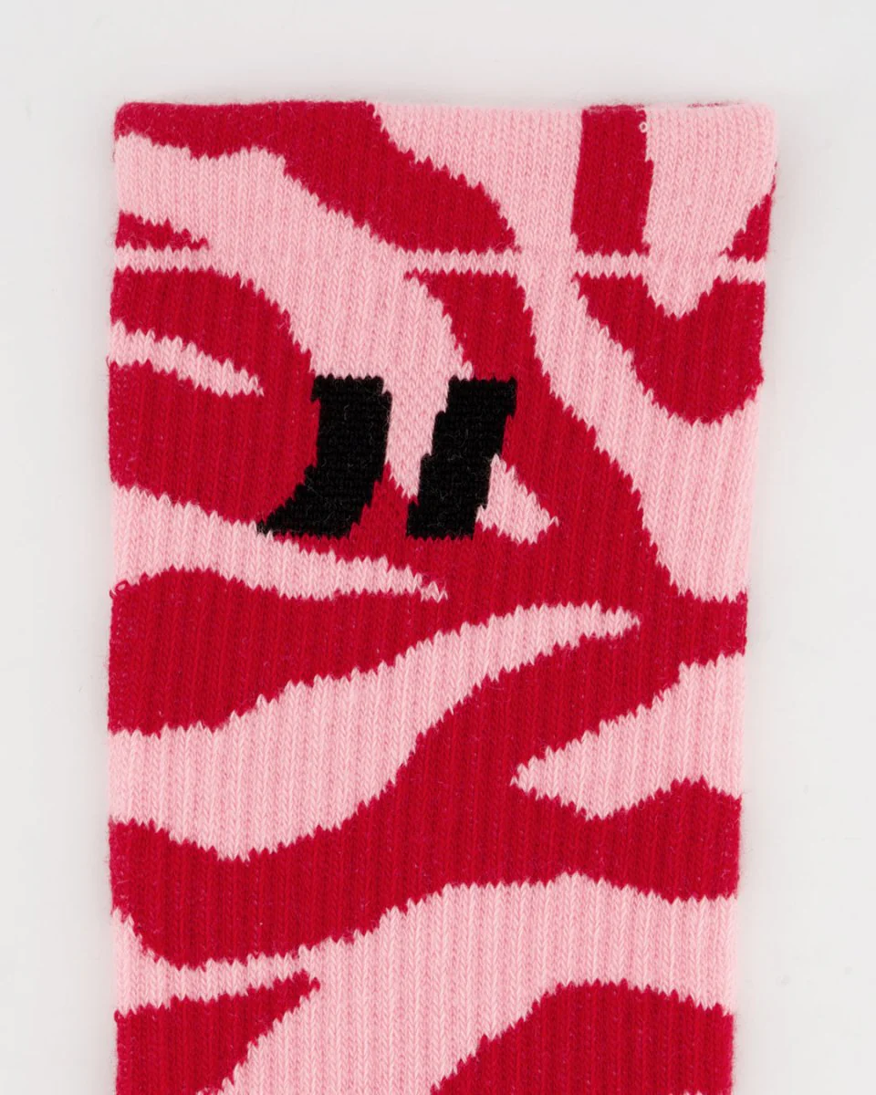 Zebra Red Socks - Image 3