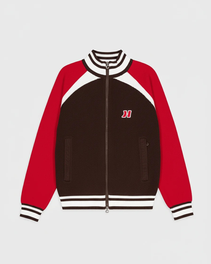 Brown Knit Zipper - Image 5