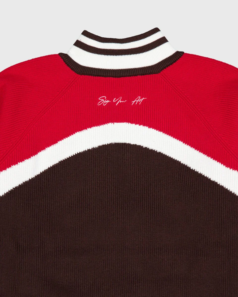 Brown Knit Zipper - Image 7